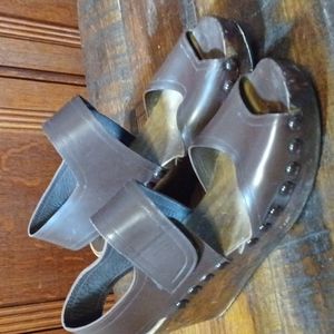 Pedro Garcia Wedges Brown Sandals